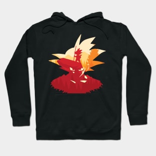 Goku Beautiful Sunset Silhouette - The Son in the Red Forest Hoodie